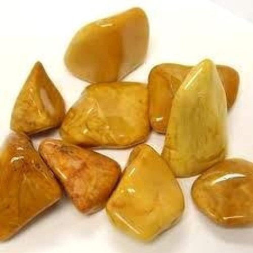Yellow jasper tumblestones - yellow,