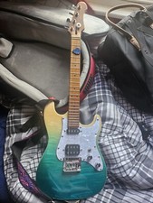 Flight Pathfinder Electric Ukulele Bundle Pack. Transparent Blue