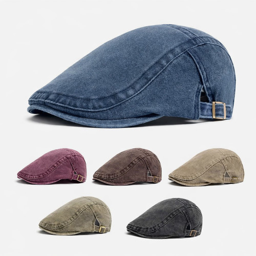 Vintage cotton beret flat cap - vintage,