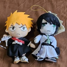 Bleach - Ichigo And Ulquiorra Plush. Japanese, Anime Merchandise. 8" Inch.