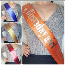 Personalised Celebration Sash Birthday Hen Party Stag Do  21st 30th  Any Text