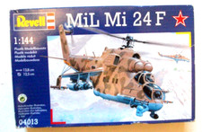 MiL Mi 24 F Soviet Helicopter, by Revell, 1:144 sealed in factory bag, kit 04013