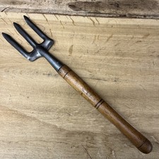 Vintage Sparko long handle garden hand fork Vintage old garden tool raised bed