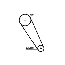 GATES 5698XS Timing Belt for AUDI,GEELY,SEAT,SKODA,VW