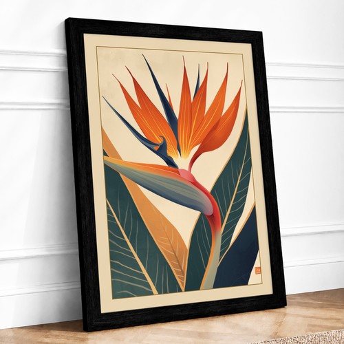 Bird paradise botanical - bird,