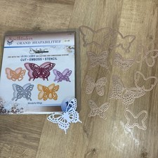 Spellbinders Grand Shapeabilities  Wonderful Wings 10 die set cut emboss stencil
