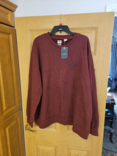 Levis Sweatshirt Maroon Mens