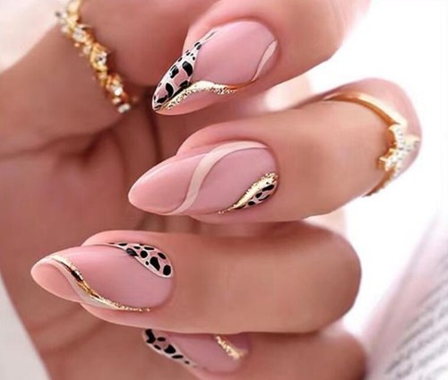 Press oval almond fake - oval,