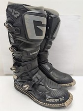 GAERNE SG12 OFFROAD MOTOCROSS BOOTS, UK9.5 US10.5 EU45, BLACK/GREY, G101