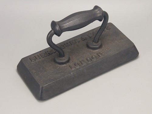 Antique billiard table iron - table,