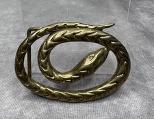 Solid Brass Snake 1970s Oden