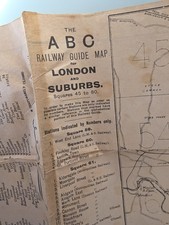 ABC Railway Guide Map England and Scotland Double Sided Edition