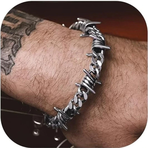 Barbed wire cuban link - wire,