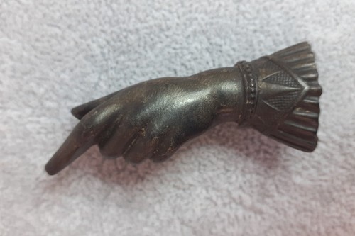 Antique vulcanite hand - antique, shaped