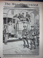 Original Old Vintage Print Ww1 1919 British Siers Constantinople Lorry Germans