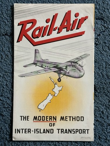 Vintage 1950s nzr - nzr, rail-air