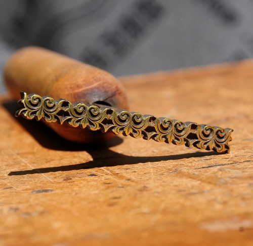 Brass bookbinder hand tool - bookbinder,