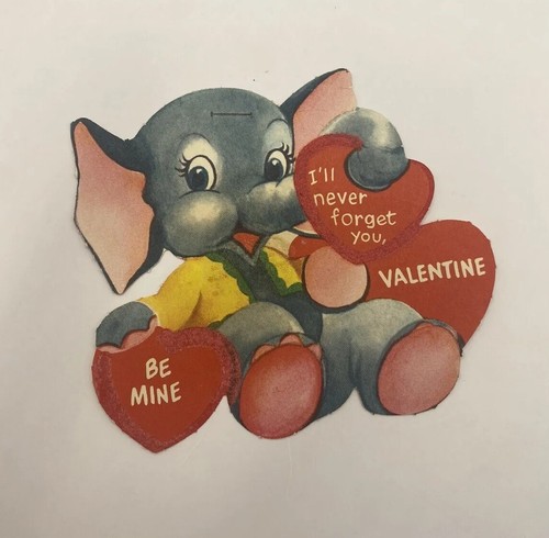 Elephant valentine vintage - elephant,