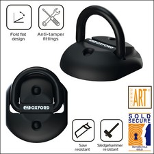 OXFORD MOTORCYCLE SCOOTER TASK FORCE SOLD SECURE GOLD GROUND FLIP ANCHOR LK408