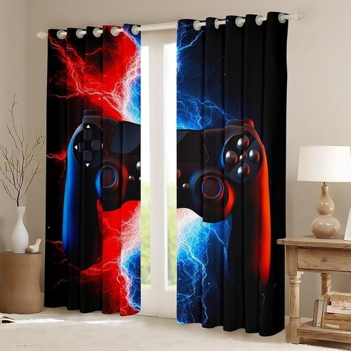 Gamer curtains gamepad - curtains, 3d