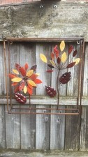 Metal flower wall art - metal,