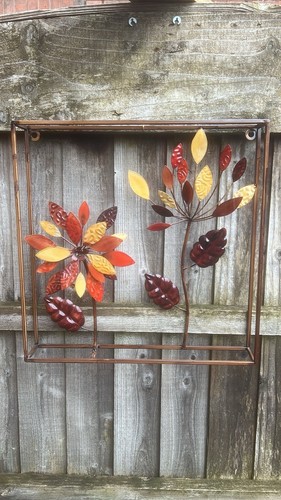 Metal flower wall art autumnal - flower,