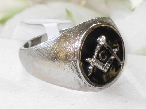 Mens masonic ring signet - , pinky