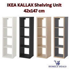 IKEA KALLAX Shelving Unit 42x147cm Cube Storage Bookcase Shelf In Multicolours