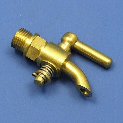 Curved drain tap bsp - curved,