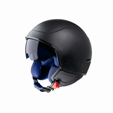 Piaggio PJ1 Open Face Motorcycle Helmet Matt Black Medium New 605918M032M