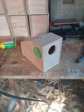 6 desktop style budgie nestboxes front entrance hole 9"x7"x5"1/2 
