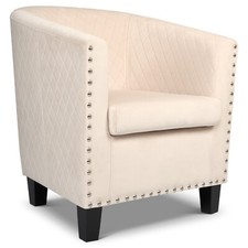 Tub chair velvet arm - tub,