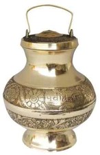 Brass Kalash Lota Pooja Home Temple Pavitra Gangajali