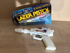 Vintage Battery-Operated Lazer Pistol Toy Gun – Boxed – 8 Space Sounds
