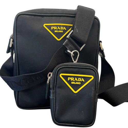 Prada men plaque logo - prada, men's
