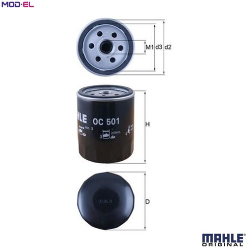 Oil filter 501 for - oc,