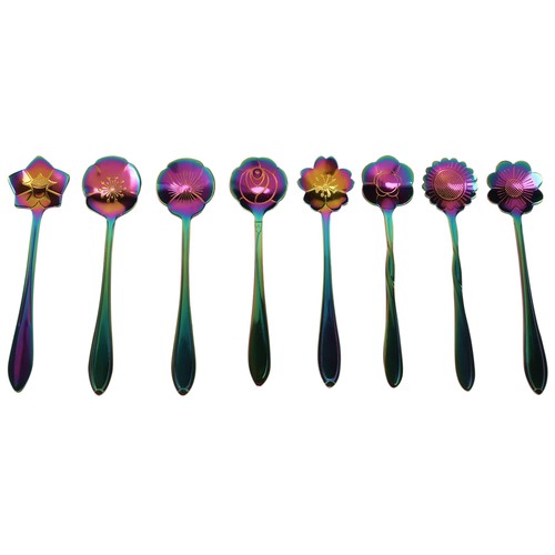Flower spoon set 410 - flower, set,