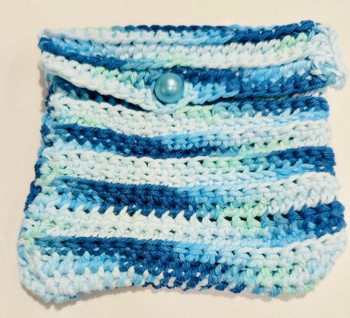 Handmade crochet pouch - handmade,