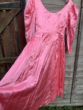 Vintage 80s Pink Satin Prom