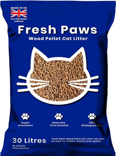 Fresh paws premium wood - wood, pellet