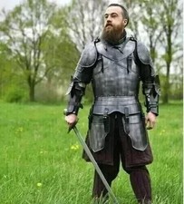 Medieval Knight Black Suit Of