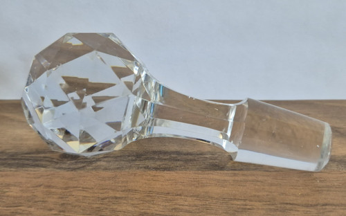 Antique solid cut clear glass - cut,