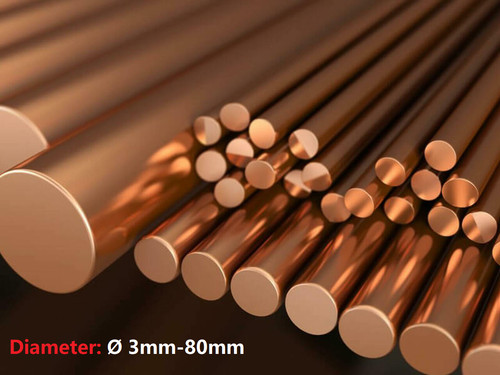 Copper round bar rod - bar,