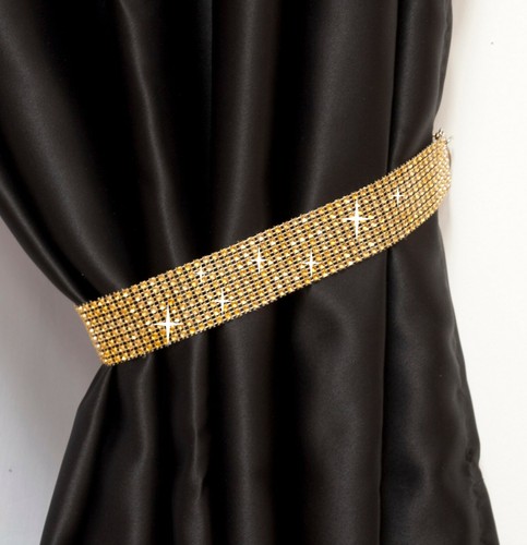 Diamante curtain tie backs - diamante,