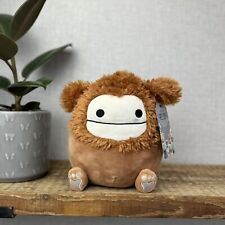 Squishmallow Benny The Bigfoot- Soft Plush Golden Sparkly Tinsel Hair Brown 7.5”