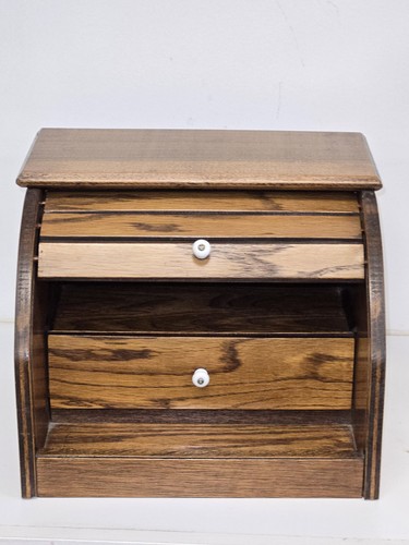 Vtg oak wood stationary - oak,