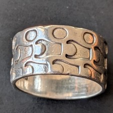 Modernist sterling silver