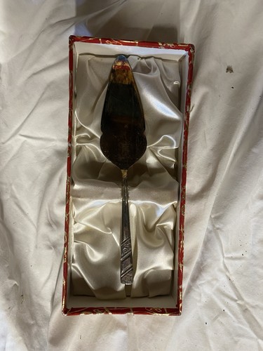 Vintage silver plated cake - vintage,