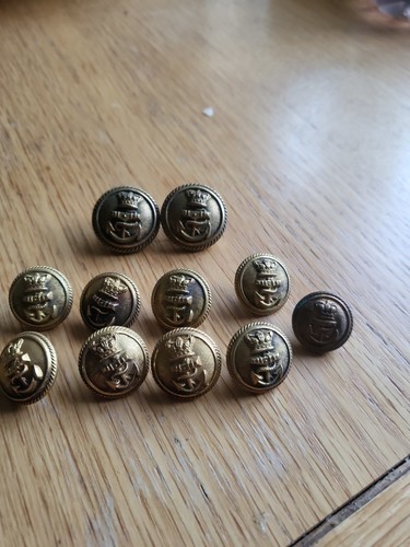 Royal navy officer buttons - navy, x