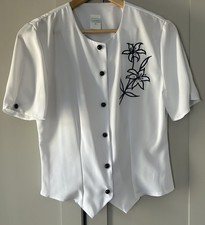 Vintage White Blouse with